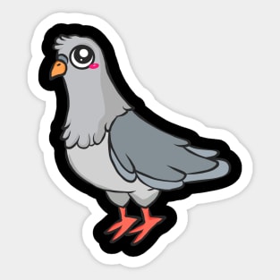 Dove peace faithful white gray bird love Sticker